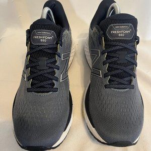 NEW BALANCE 880 Fresh Foam M880T11 Ocean Gray/Yellow Sneakers Men's Size = 9.5 D